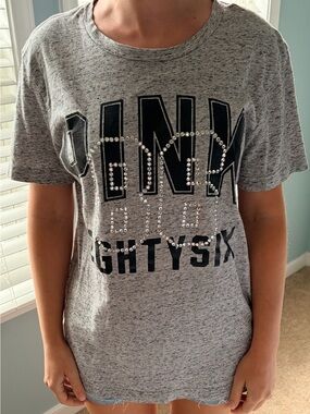 Victoria’s Secret PINK Heather Gray T Shirt July 2018 Size Small